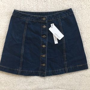 Vintage Denim High-rise Skirt